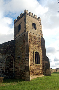 The tower from the north-west January 2012